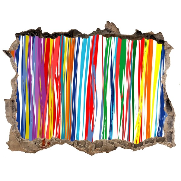 Díra 3D fototapeta nálepka Farebný záblesk kreativity