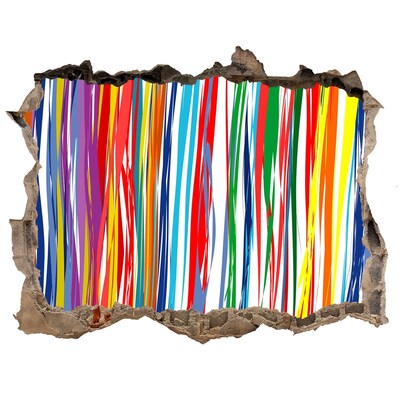 Díra 3D fototapeta nálepka Farebný záblesk kreativity