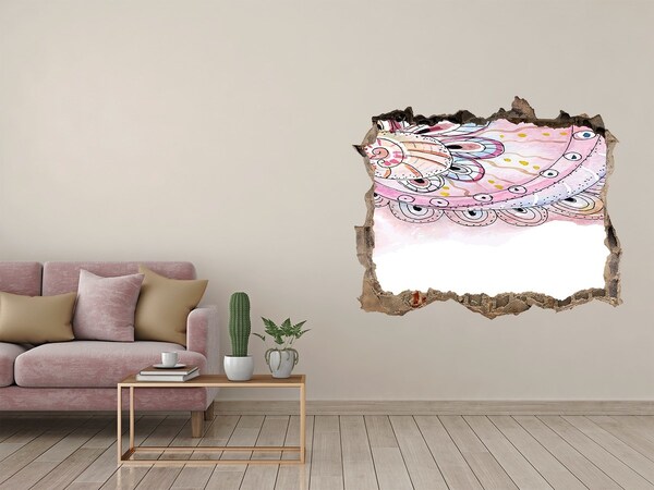 Díra 3D fototapeta nálepka Farebný vzor na betónovom pozadí