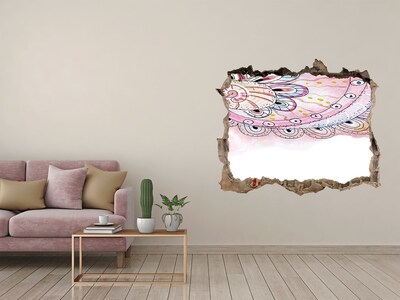 Díra 3D fototapeta nálepka Farebný vzor na betónovom pozadí