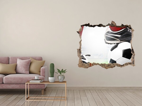 Fototapeta díra na zeď 3D Futbalová vášeň za múrmi