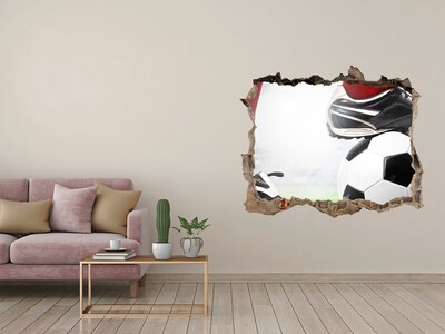 Fototapeta díra na zeď 3D Futbalová vášeň za múrmi
