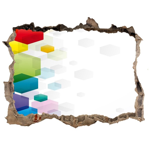 Díra 3D fototapeta nálepka Moderná abstrakcia v betóne