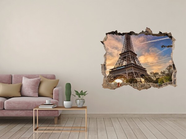 Fototapeta díra na zeď 3D Eiffelova veža v paríži