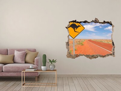 Nálepka fototapeta 3D na zeď Cesta v púšti