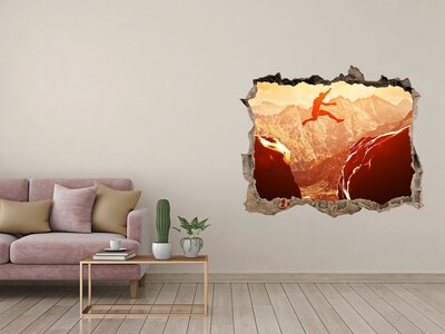 Samolepící díra na stěnu Skočiť do priepasti