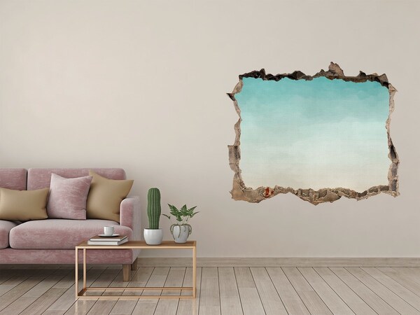 Díra 3D fototapeta nálepka Obloha nad morom