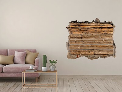 Fotoobraz díra na stěnu Drevená stena