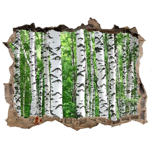 Samolepící díra nálepka beton Lesná oáza diera v stene