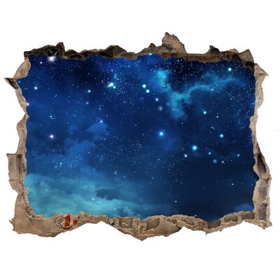 Foto fotografie díra na zeď Hviezdna obloha