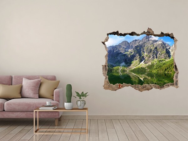 Nálepka fototapeta 3D Morské oko tatry