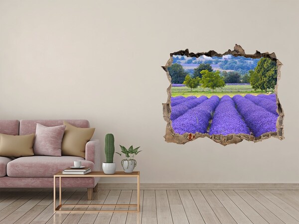 Nálepka fototapeta 3D výhled Pole levanduľa