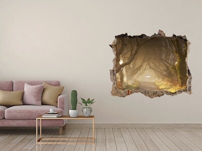 Nálepka fototapeta 3D výhled Cesta medzi stromami