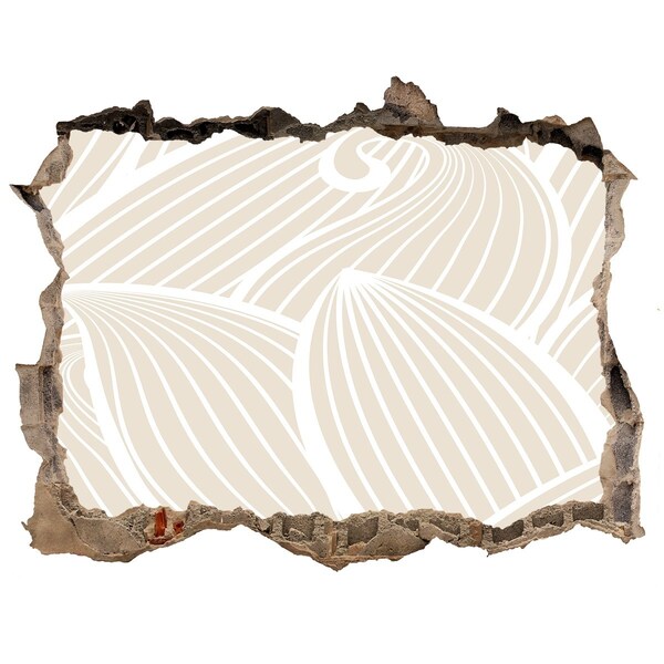 Nálepka 3D díra samolepící Abstraktný vzor na stene