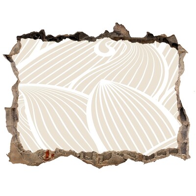 Nálepka 3D díra samolepící Abstraktný vzor na stene