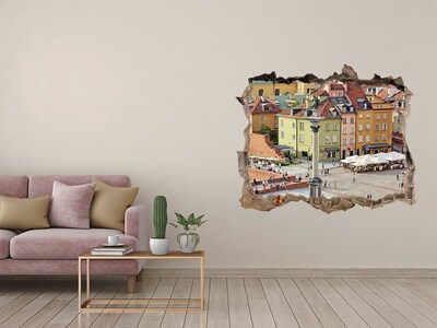 Fototapeta díra na zeď 3D Staromestské námestie vo Varšave