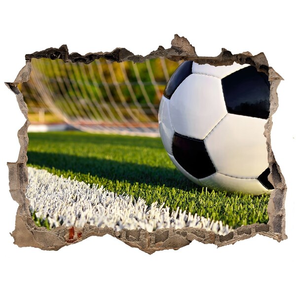 Fototapeta díra na zeď 3D Futbal v akcii