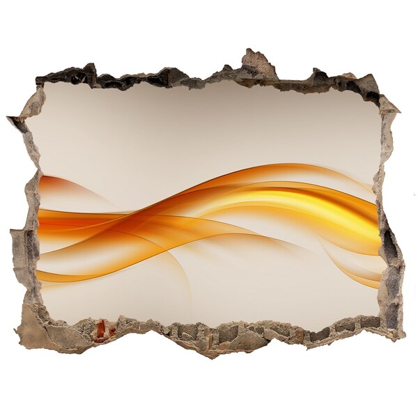 Díra 3D fototapeta nálepka Vlna farieb v betóne