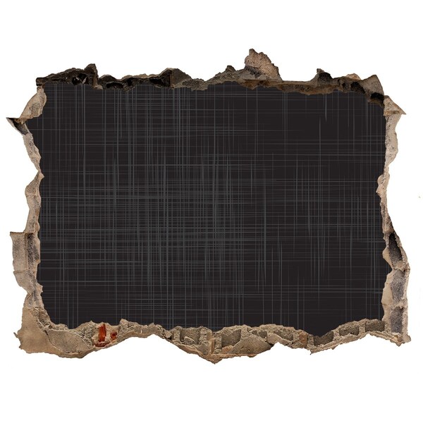 Díra 3D fototapeta na stěnu Zrúcaná stena s výhľadom na tmu