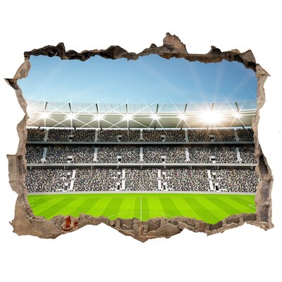 Samolepící díra na stěnu nálepka Futbalový štadión v akcii