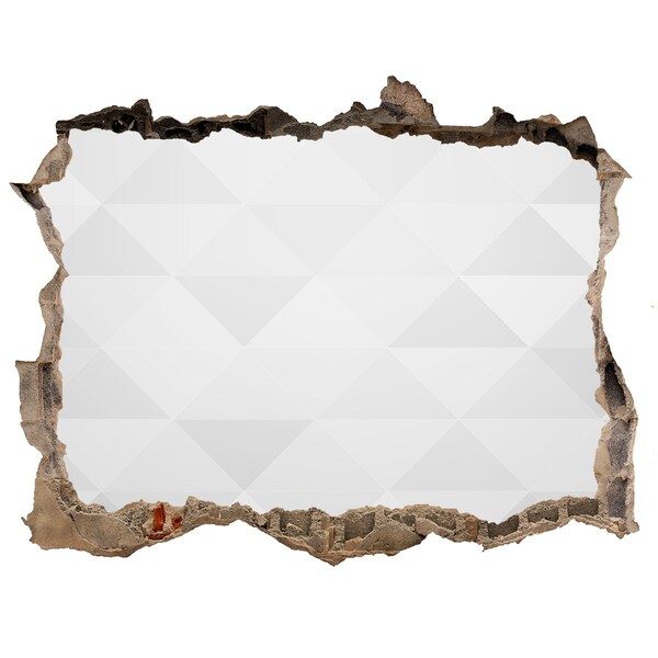 Díra 3D fototapeta nálepka Zrúcaná stena s výhľadom na prázdnotu