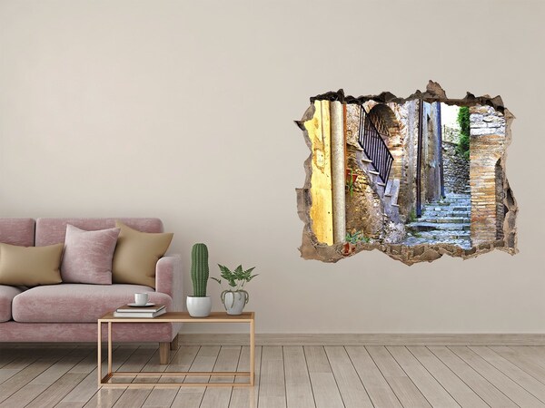 Fototapeta díra na zeď 3D Očarujúce uličky talianskeho mestečka