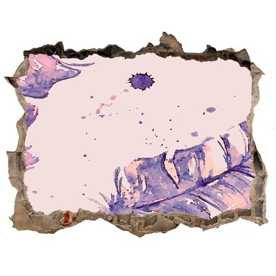 Fotoobraz díra na stěnu nálepka Tropický raj za múrom