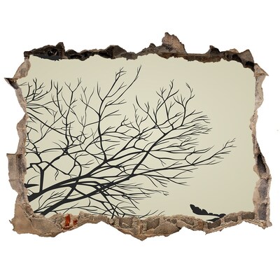 Díra 3D fototapeta na stěnu Mŕtvy les za zničeným múrom