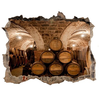 Fototapeta díra na zeď 3D Sud na vinici