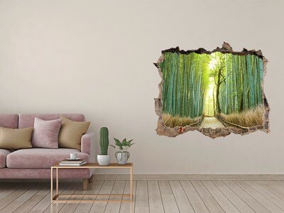 Nálepka fototapeta 3D výhled Bambusový les na slnku