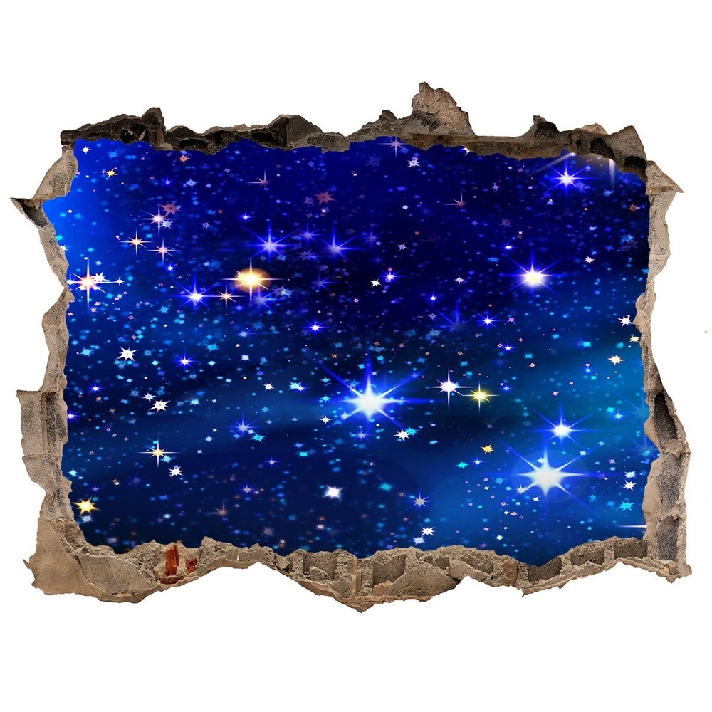 Foto fotografie díra na zeď Hviezdna obloha