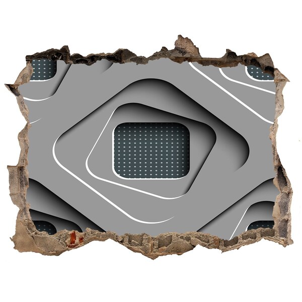 Díra 3D fototapeta nálepka Moderný dizajn v betóne