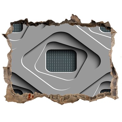 Díra 3D fototapeta nálepka Moderný dizajn v betóne