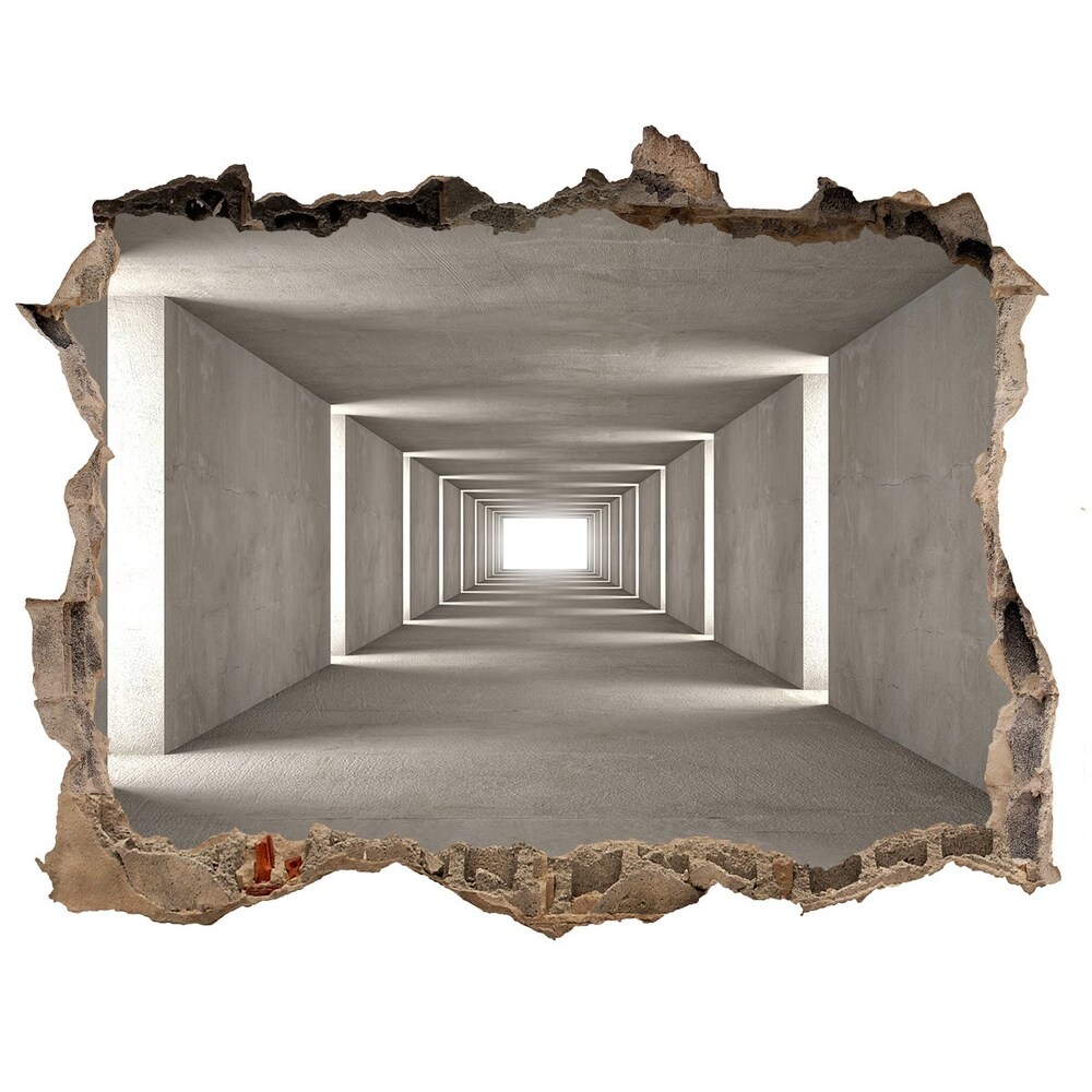 Díra 3D fototapeta nálepka Betón tunel