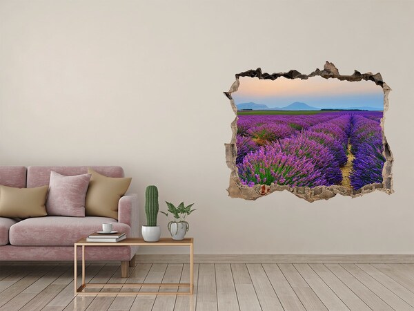 Nálepka fototapeta 3D výhled Pole levanduľa