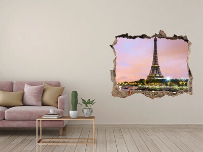 Fototapeta díra na zeď 3D Eiffelova veža v paríži