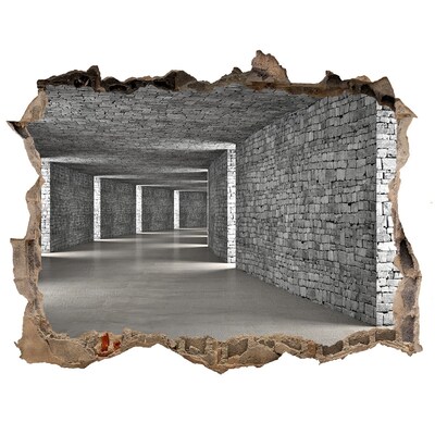 Díra 3D fototapeta nálepka Brick tunnel