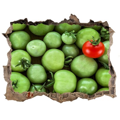 Nálepka 3D díra Ovocie v betóne