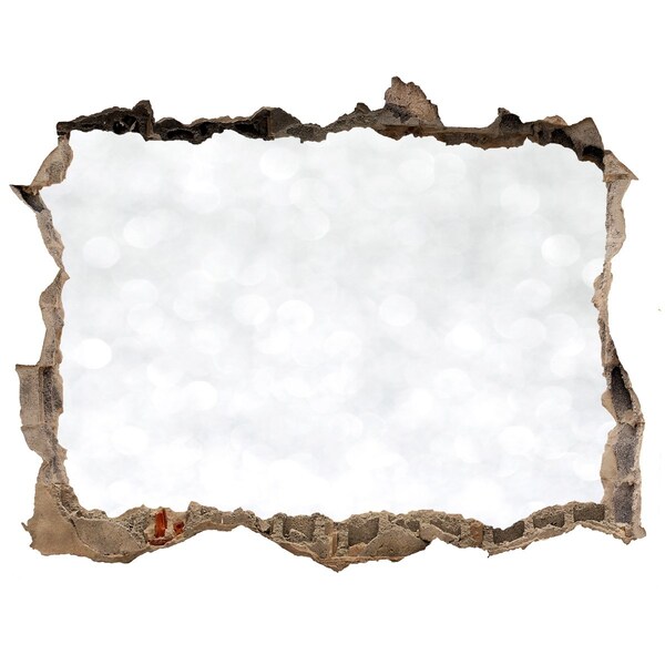 Díra 3D fototapeta nálepka Rozbitá stena s bokeh efektom