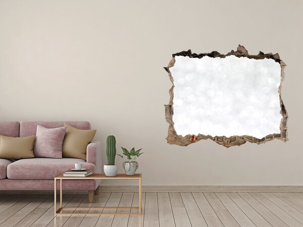 Díra 3D fototapeta nálepka Rozbitá stena s bokeh efektom