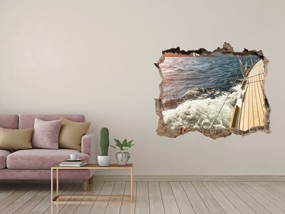 Foto fotografie díra na zeď Plachetnica na mori