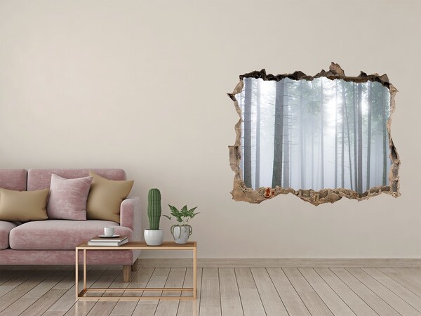 Nálepka fototapeta 3D výhled Hmla v lese