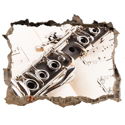 Fotoobraz díra na stěnu nálepka Hudobná diera v stene