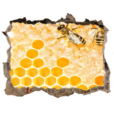 Díra 3D fototapeta nálepka Pracovný včely