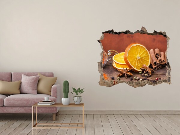 Nálepka 3D díra na zeď Kuchynské vône