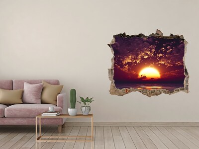 Nálepka fototapeta 3D výhled Západ slnka