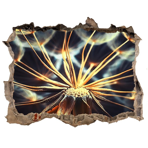 Samolepící díra nálepka Kvet z ohňa