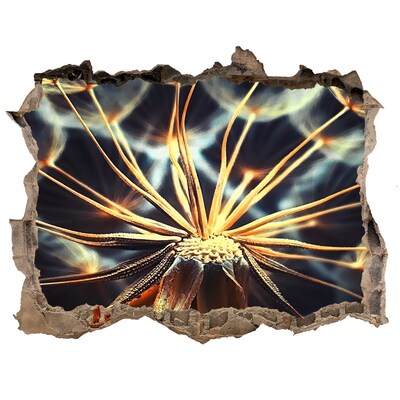 Samolepící díra nálepka Kvet z ohňa