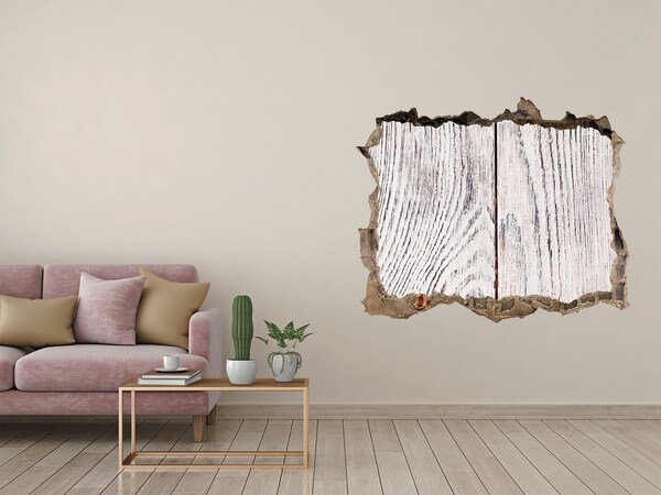 Fotoobraz díra na stěnu Drevená doska v poškodenej stene