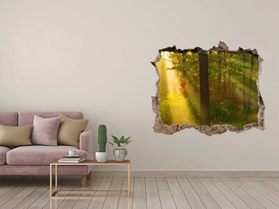 Nálepka fototapeta 3D výhled Forest na slnku